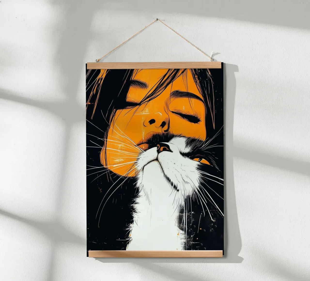 Ti amo gattino carta hahnemühle da Justyna Jaszke JBJart