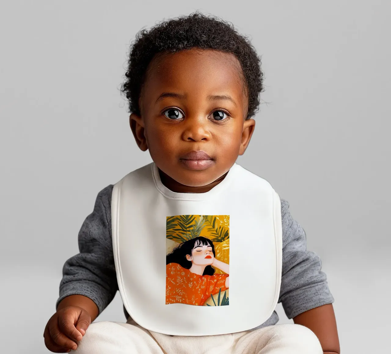 Sleep well baby bib by Justyna Jaszke JBJart