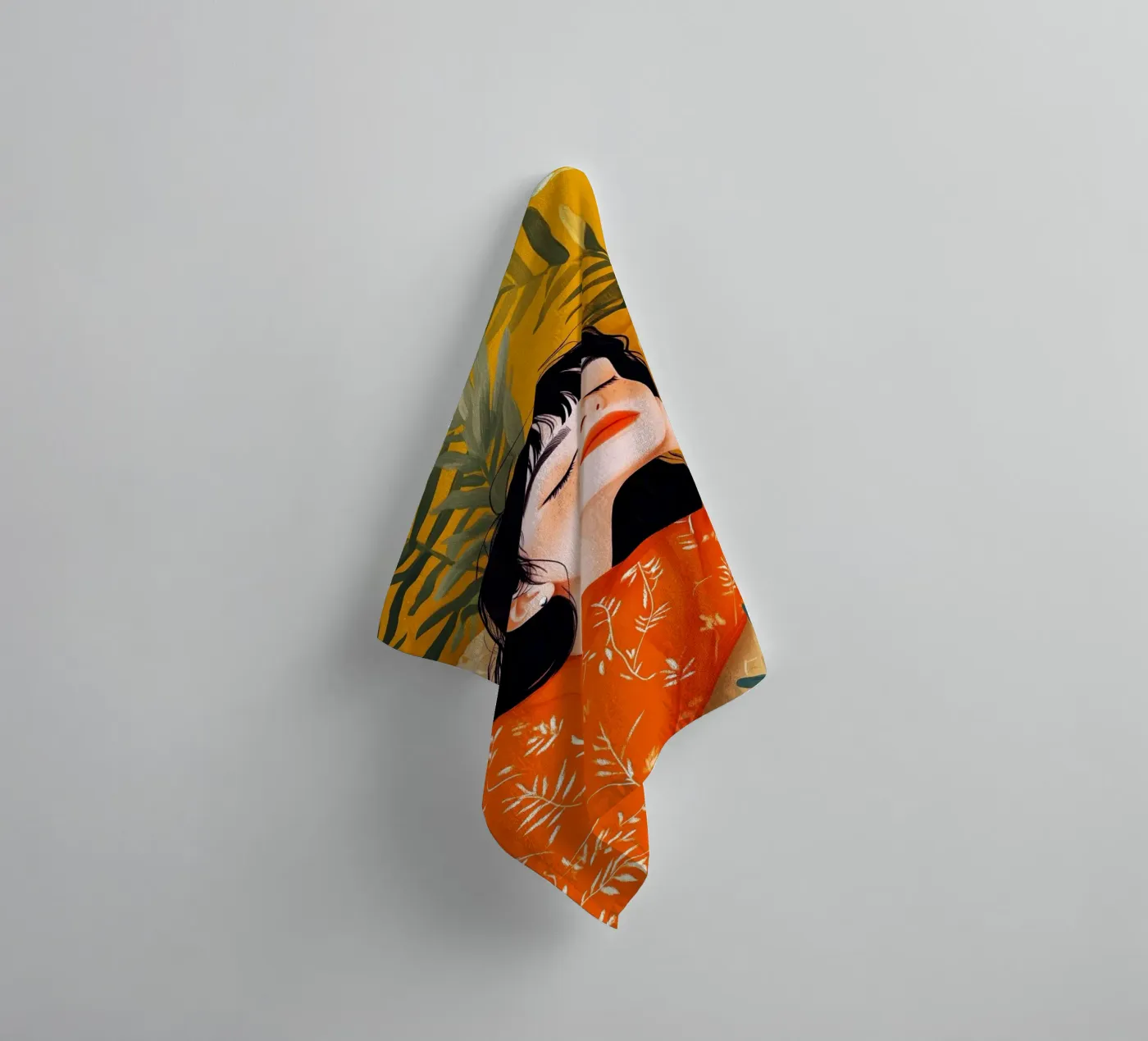 Sleep well badhanddoek van Justyna Jaszke JBJart