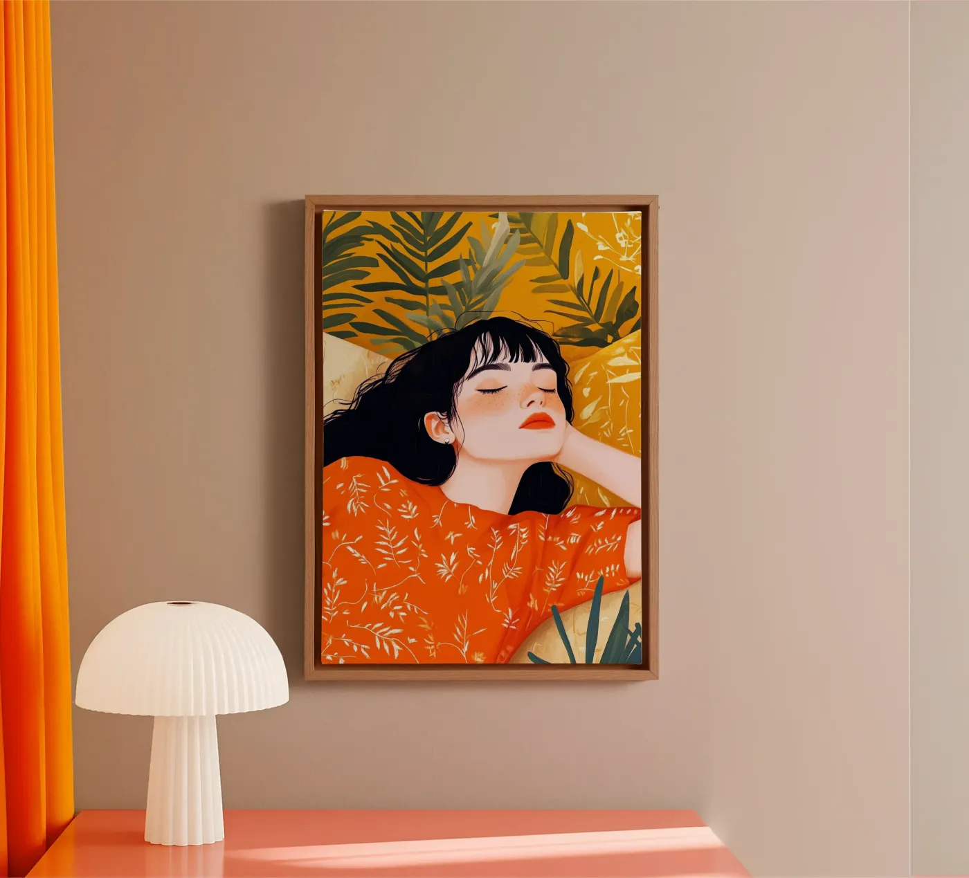 Sleep well canvas by Justyna Jaszke JBJart