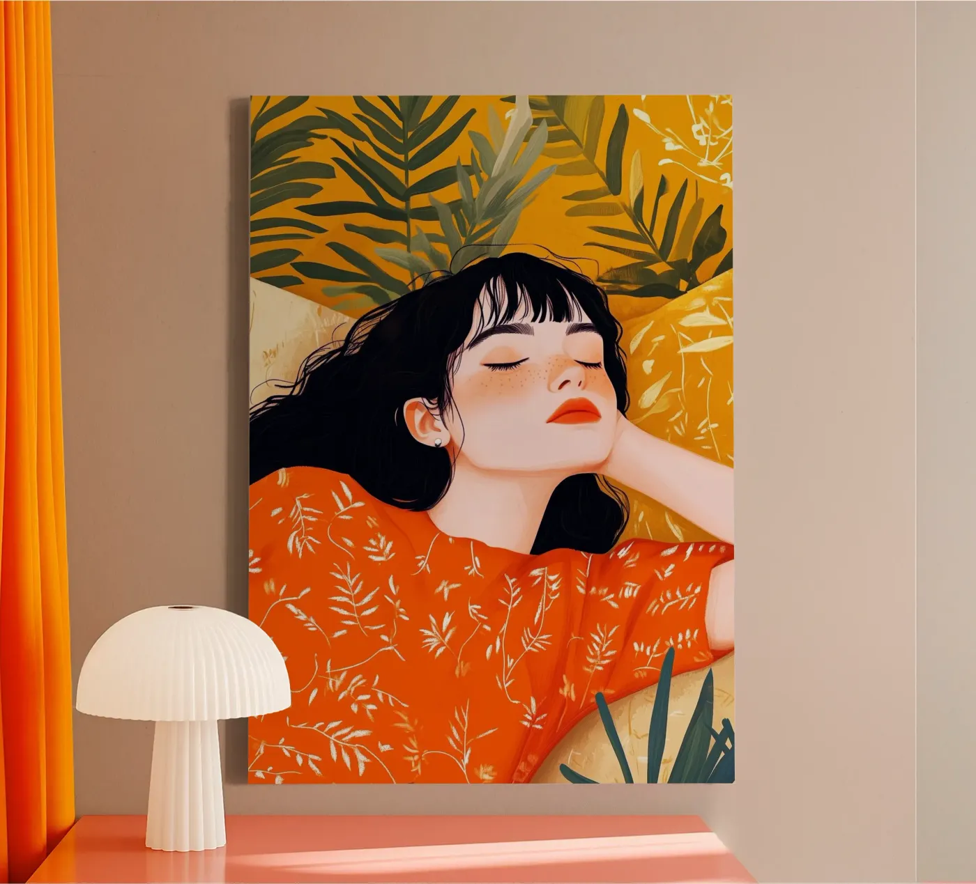 Sleep well canvas by Justyna Jaszke JBJart