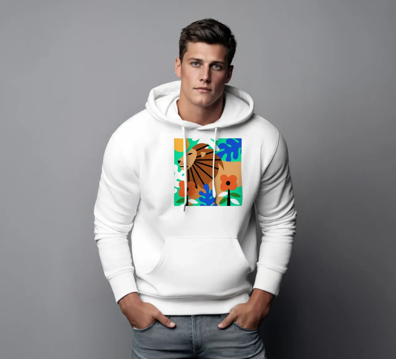 King of the Jungle felpa con cappuccio da Dharma