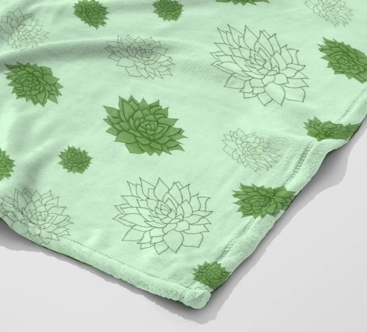 Succulent Echeveria Harmony coperta in pile da Loobs