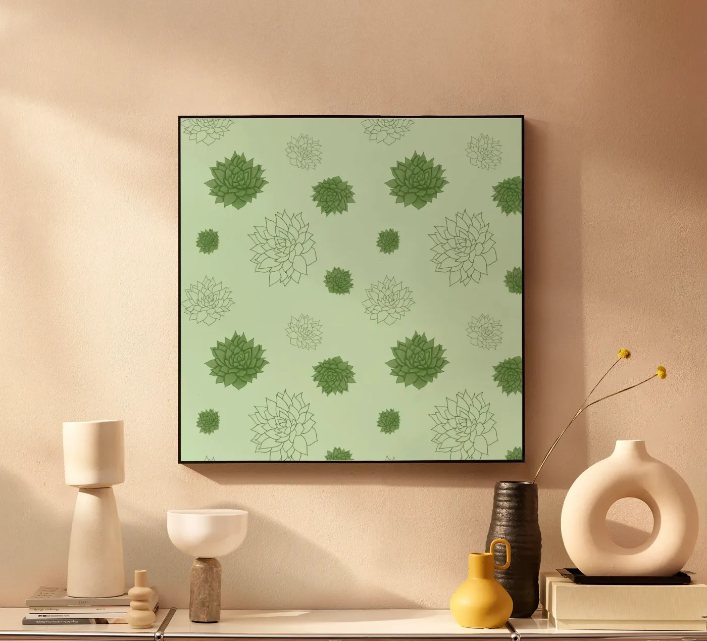 Succulent Echeveria Harmony plexiglass da Loobs