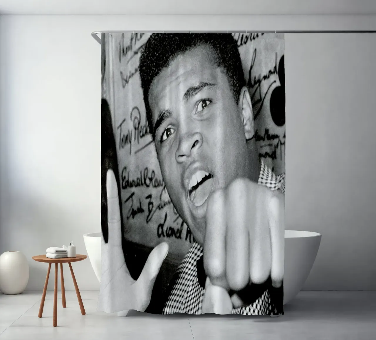 Muhammad Ali - The Greatest rideau de douche de Gallery Print and Art Limited