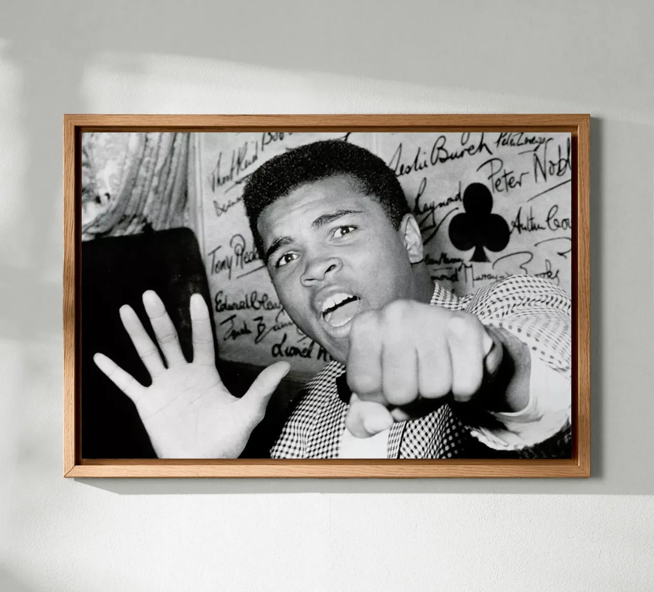 Muhammad Ali - The Greatest tela con Cornice a cassetta da Gallery Print and Art Limited