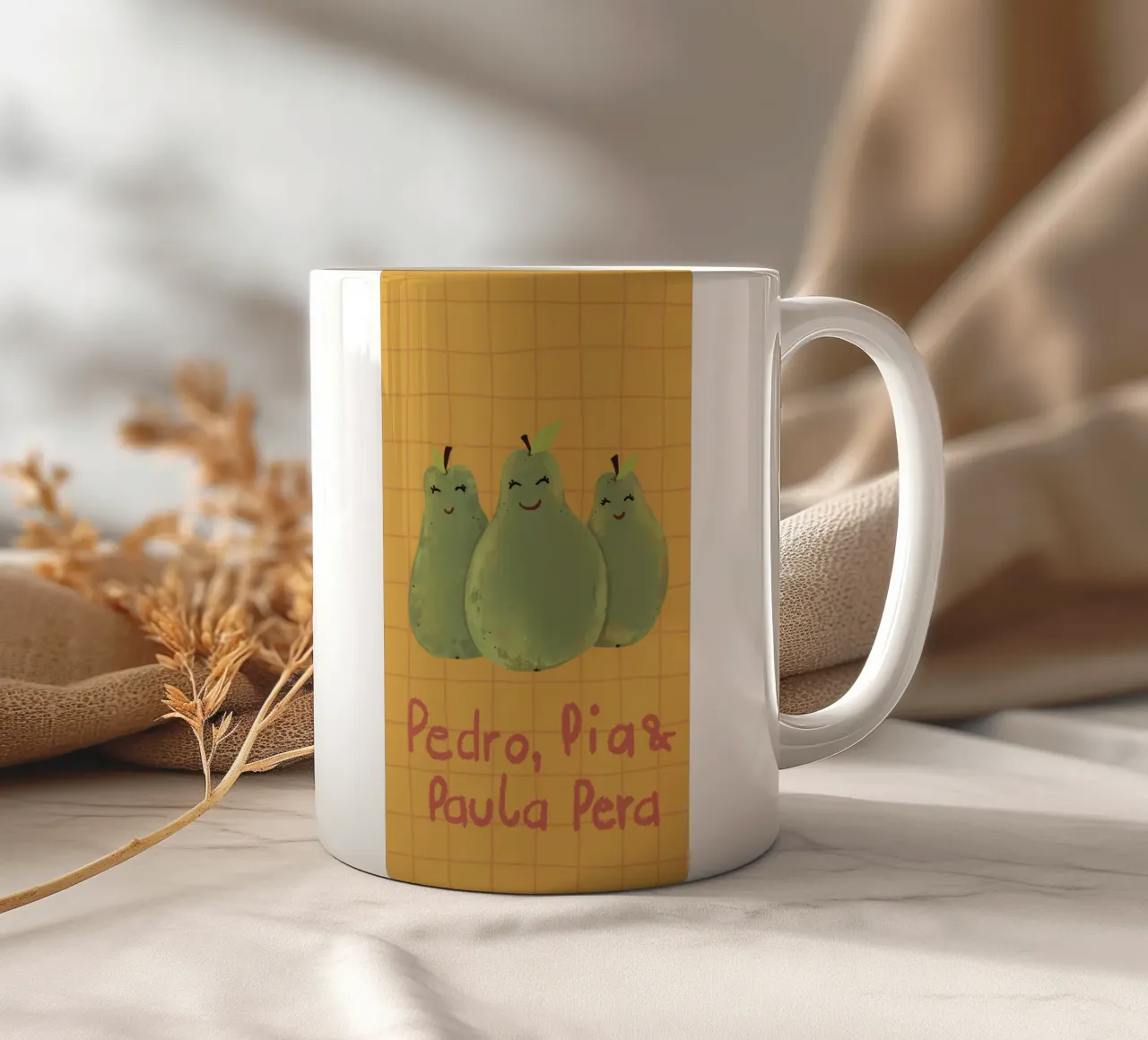 Pear group Keramik Tasse von Beeeplan