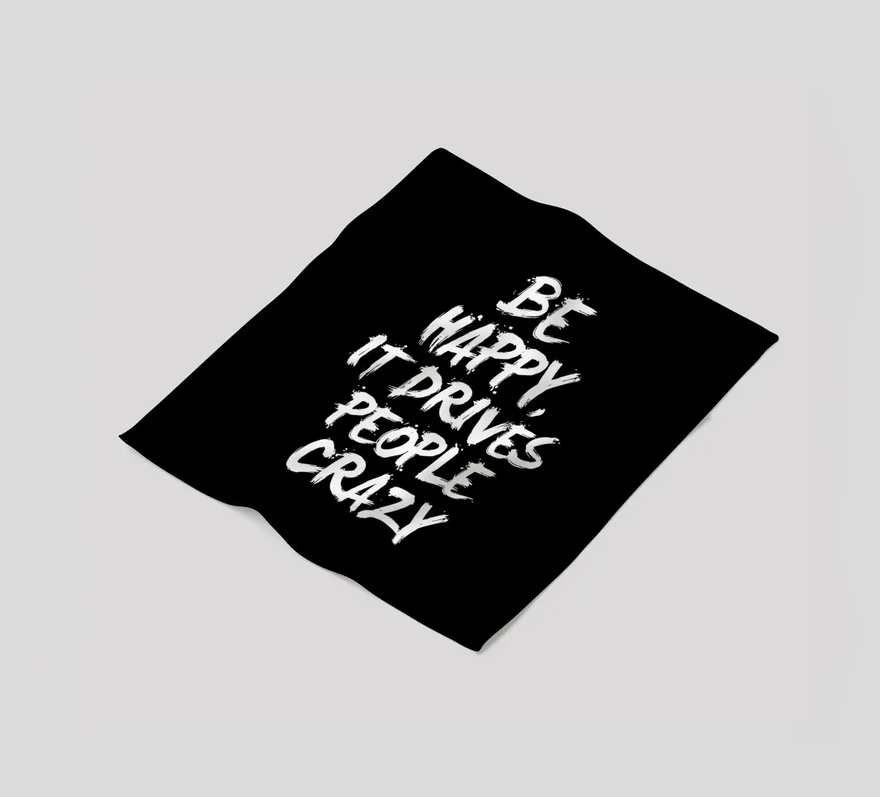 Essere felici fa impazzire le persone coperta in pile da THE MOTIVATED TYPE
