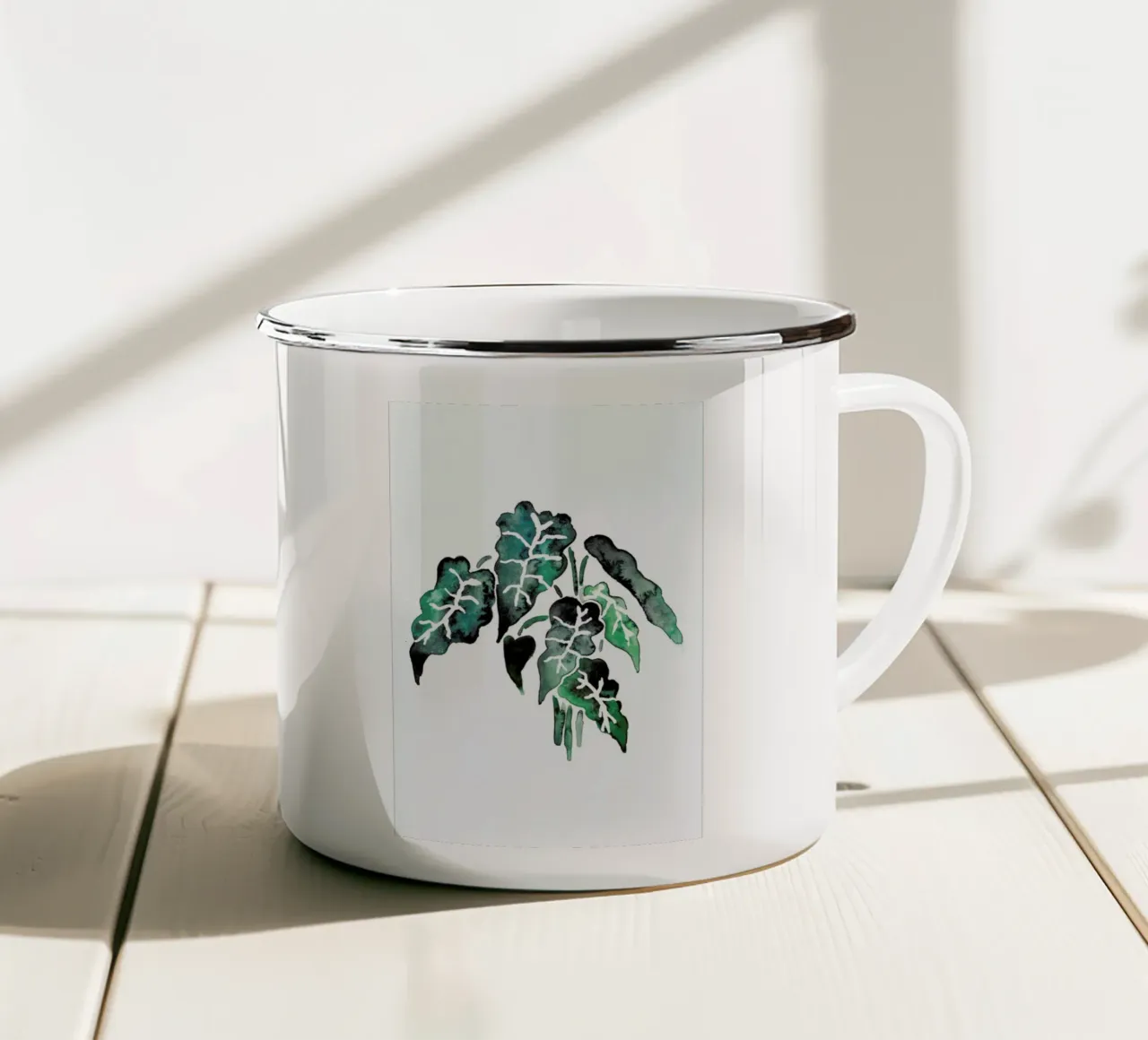 Plant 6 tazza in smalto da Farina Kuklinski