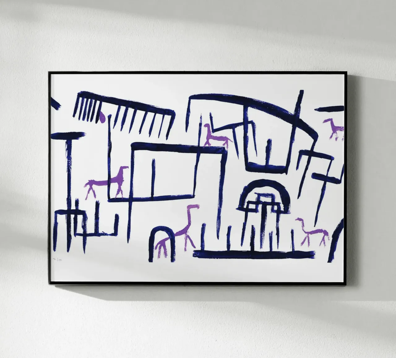 Animals in an Enclosure - Paul Klee plexiglass da Second Canvas