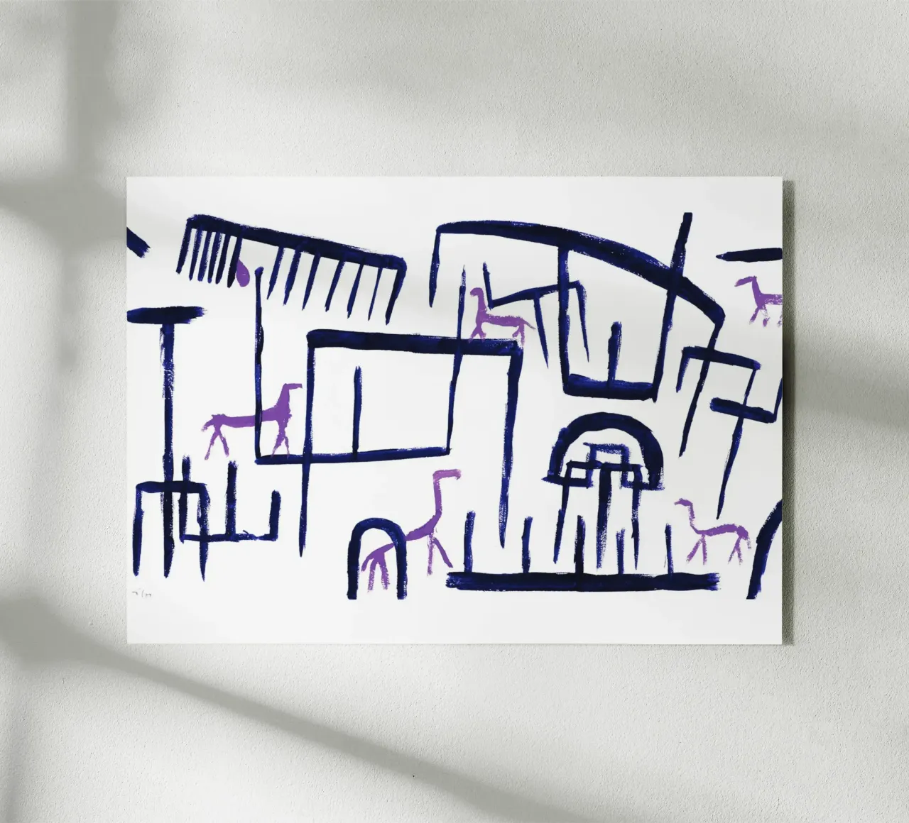 Animals in an Enclosure - Paul Klee plexiglass da Second Canvas