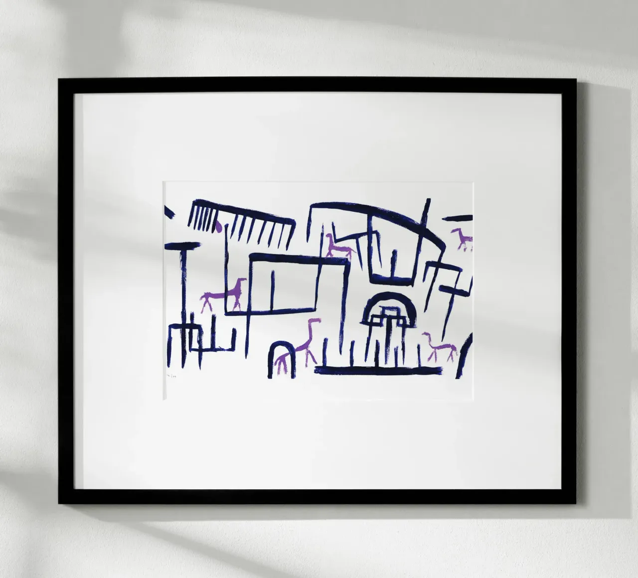 Animals in an Enclosure - Paul Klee carta hahnemühle da Second Canvas