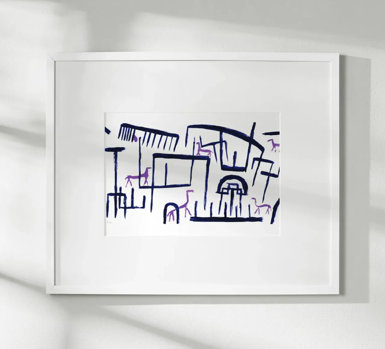 Animals in an Enclosure - Paul Klee carta hahnemühle da Second Canvas