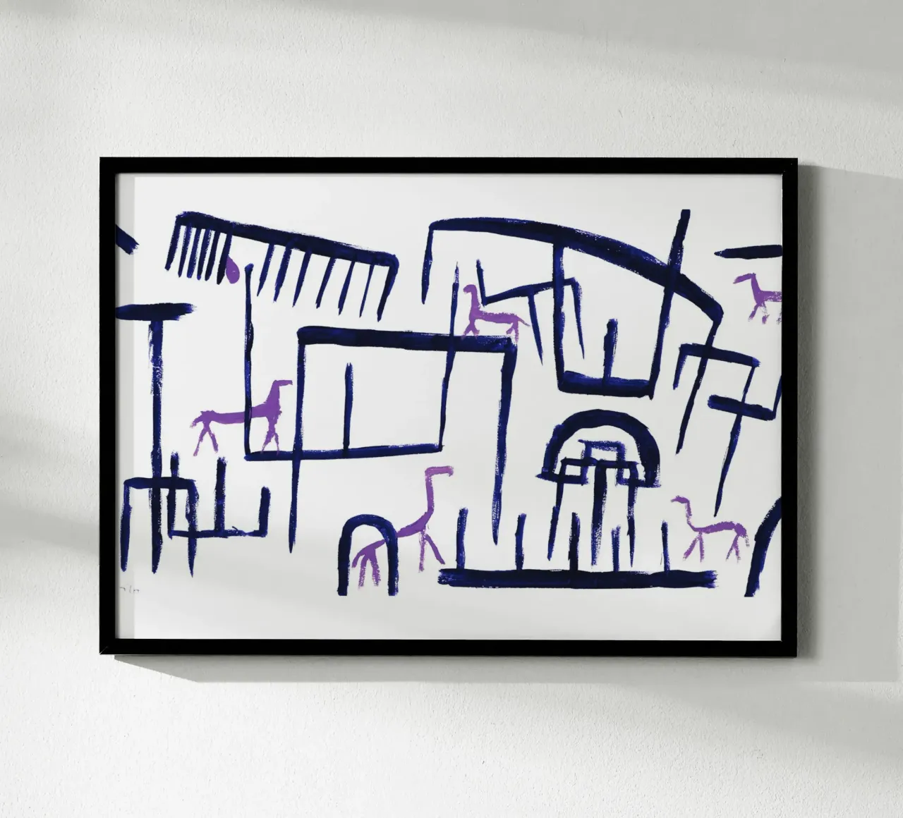 Animals in an Enclosure - Paul Klee carta hahnemühle da Second Canvas