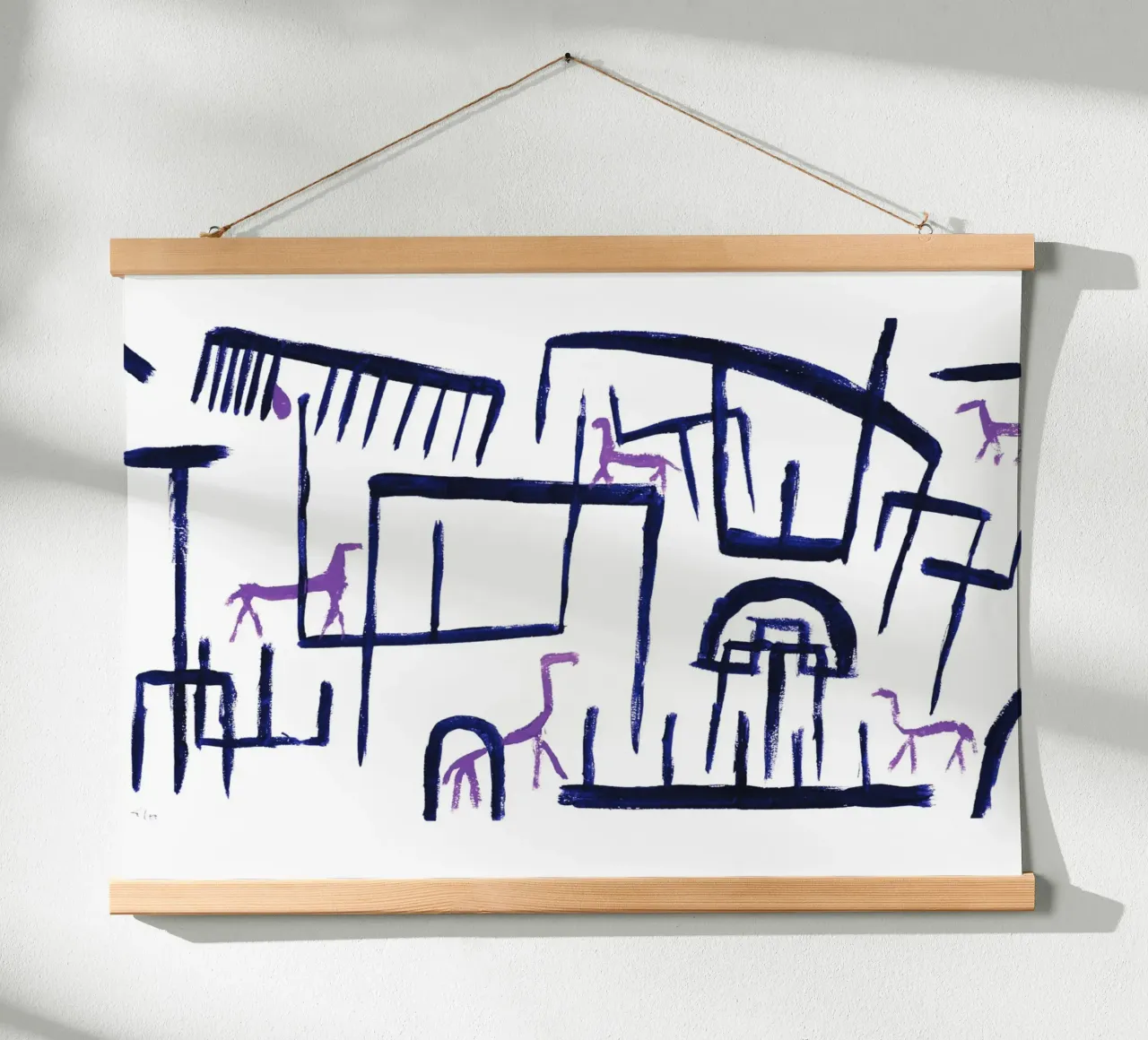 Animals in an Enclosure - Paul Klee carta hahnemühle da Second Canvas