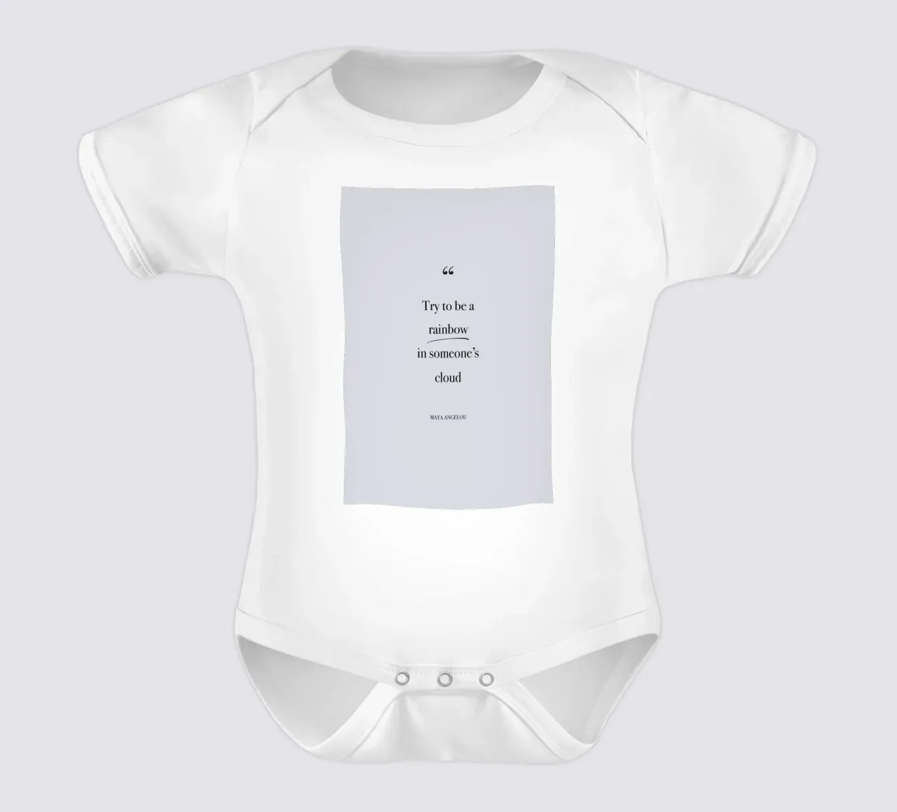 Try to Be a Rainbow body neonato maniche corte da Studio One