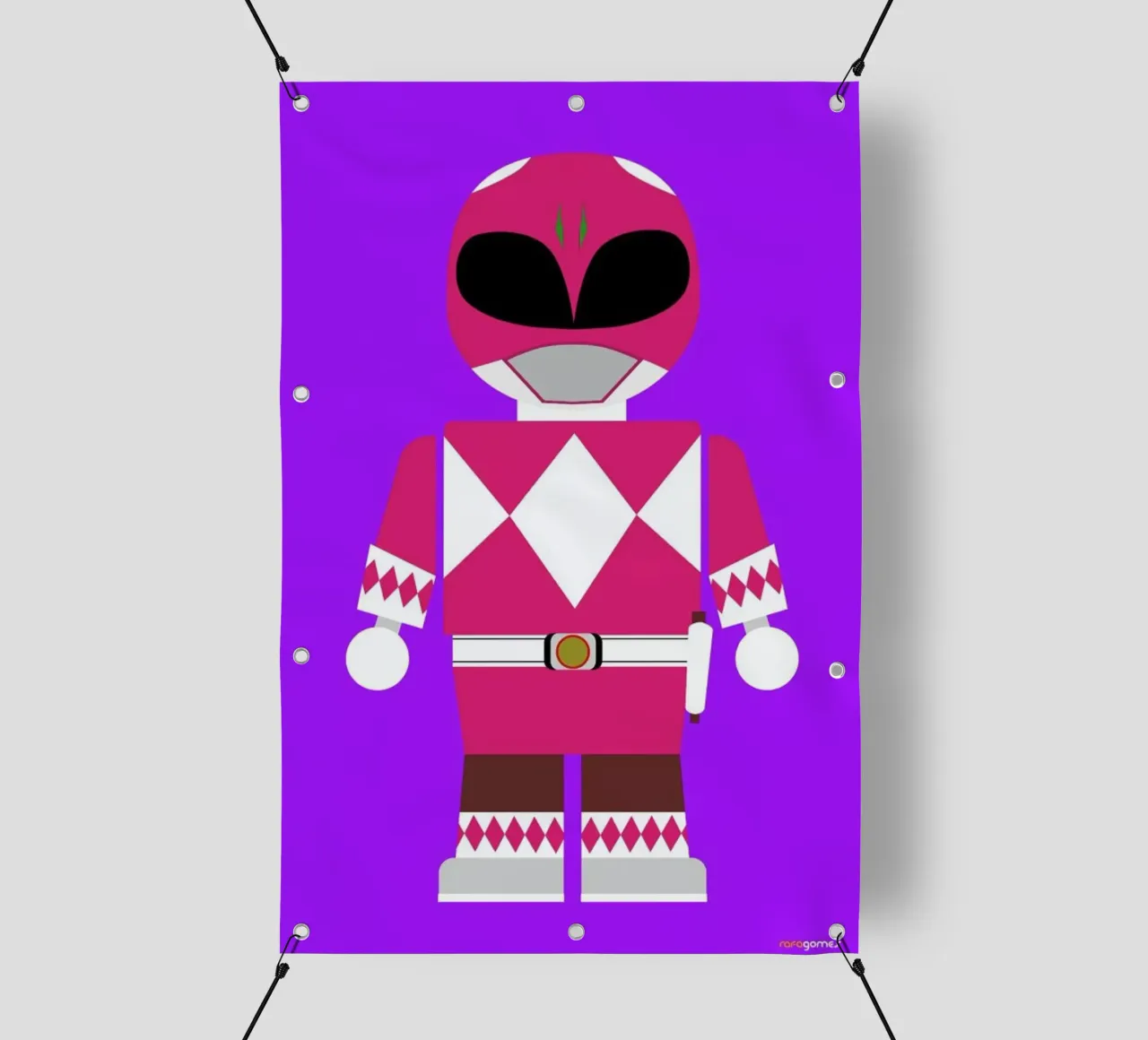 Power Ranger Toy Pink telo in pvc da Rafa Gomes