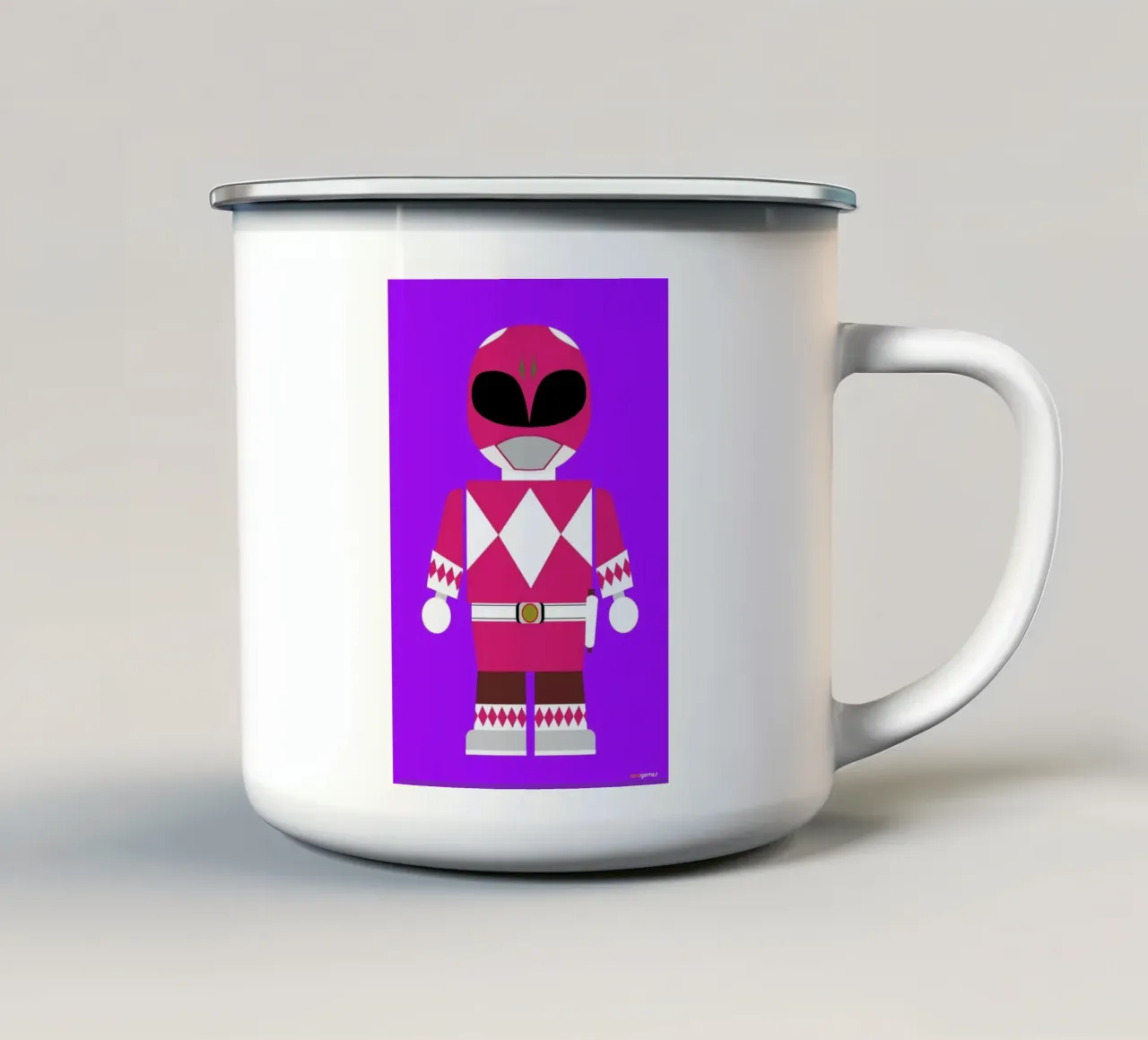 Power Ranger Toy Pink tazza in smalto da Rafa Gomes