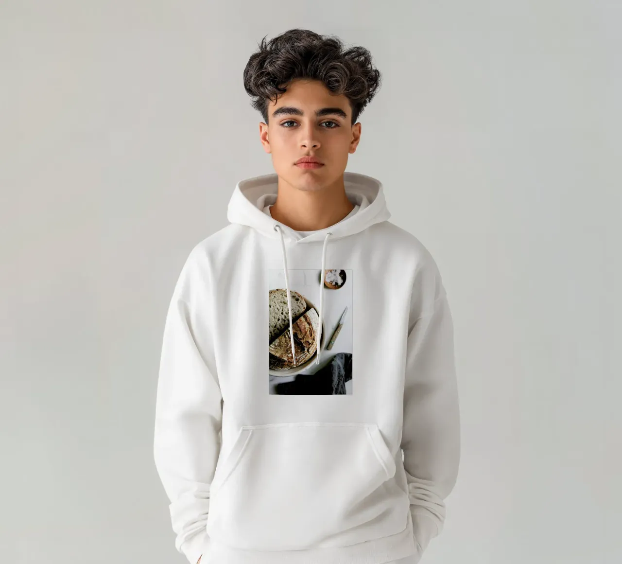 Sauerteigbrot No. 2 felpa con cappuccio da Eat this