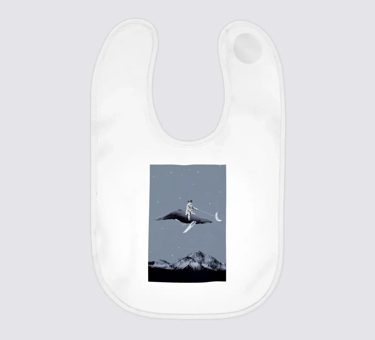 Aim For the Moon baby bib by Maarten Léon