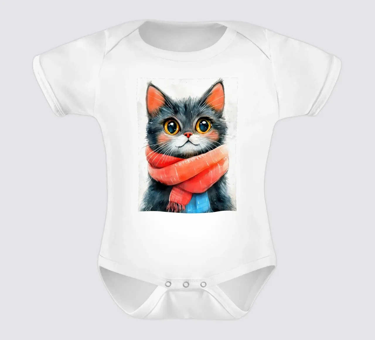 Cat Sylvester body neonato maniche corte da Justyna Jaszke JBJart