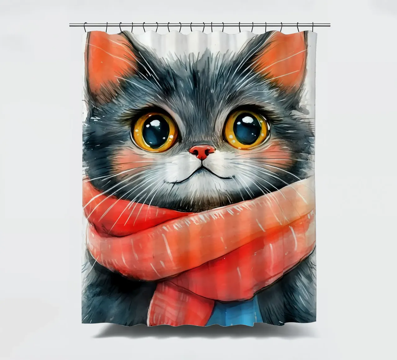 Cat Sylvester tenda da doccia da Justyna Jaszke JBJart