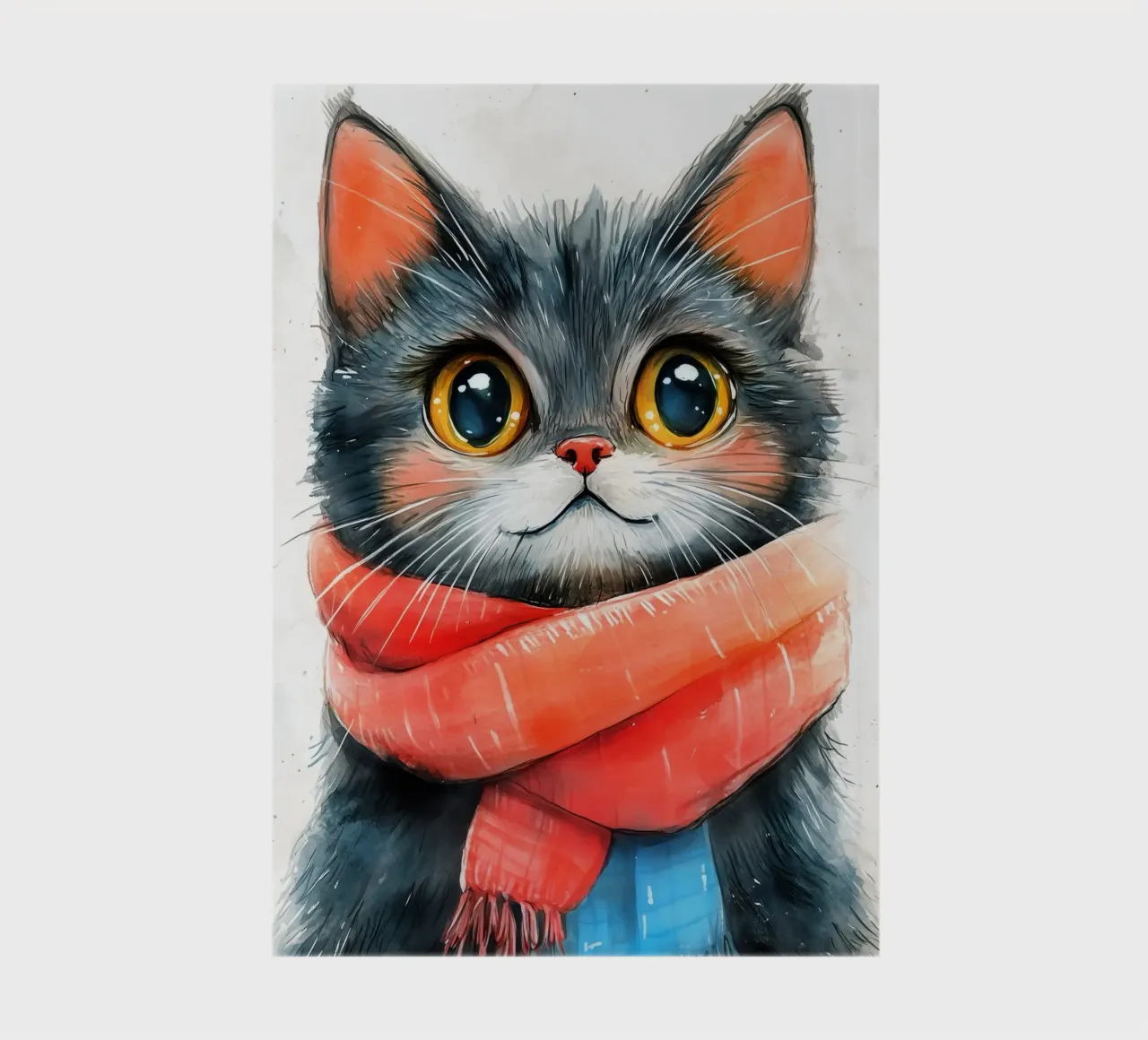 Cat Sylvester notebook by Justyna Jaszke JBJart