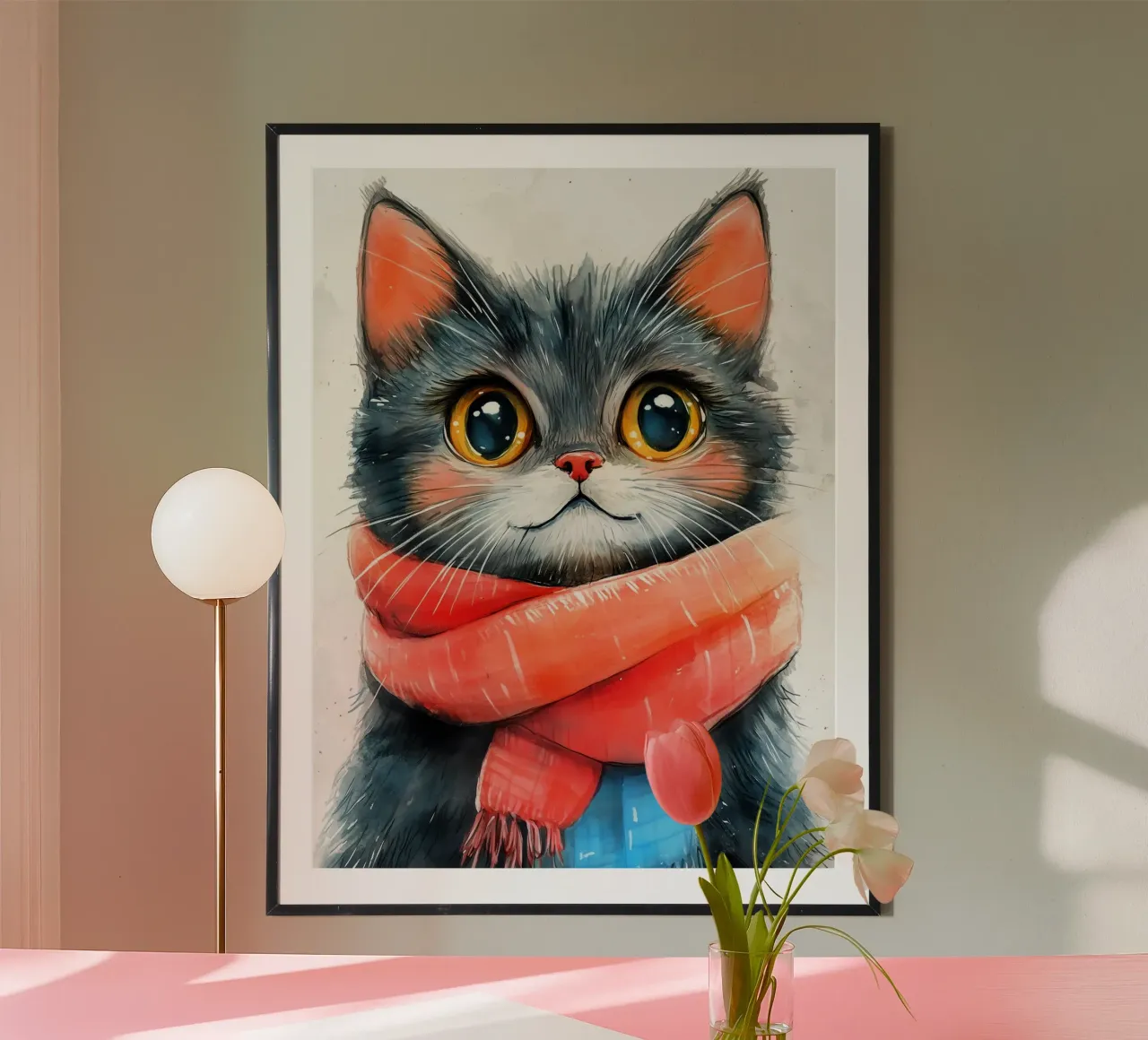 Cat Sylvester carta hahnemühle da Justyna Jaszke JBJart