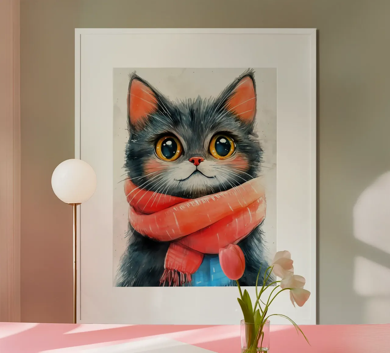 Cat Sylvester carta hahnemühle da Justyna Jaszke JBJart