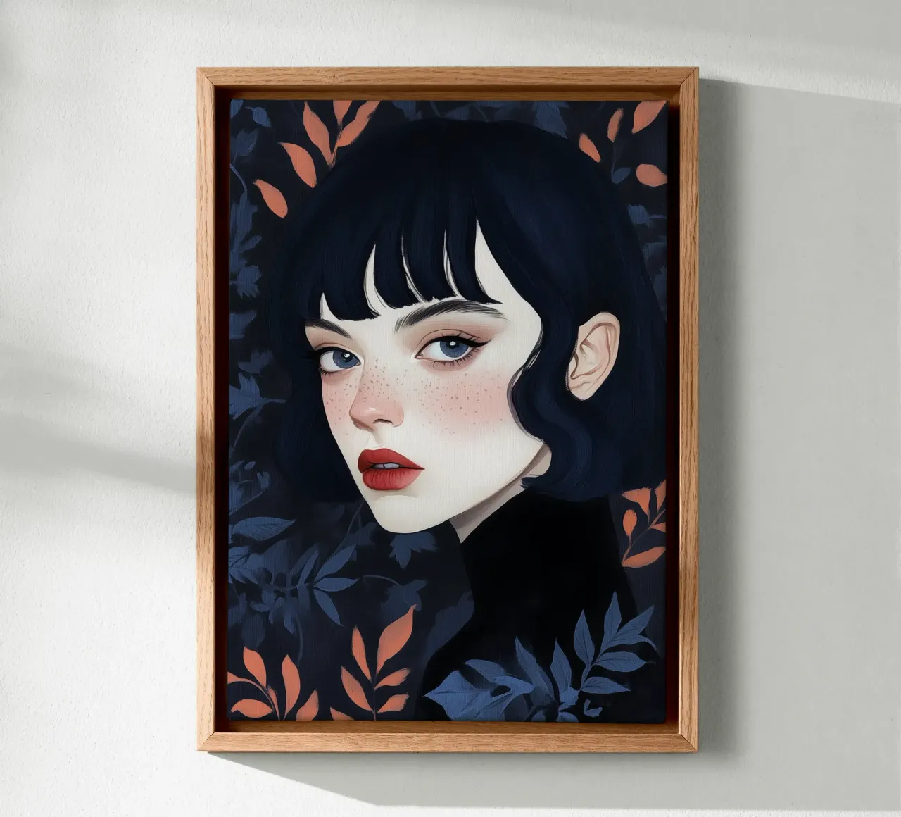 I'm looking at you canvas with Floater frame by Justyna Jaszke JBJart