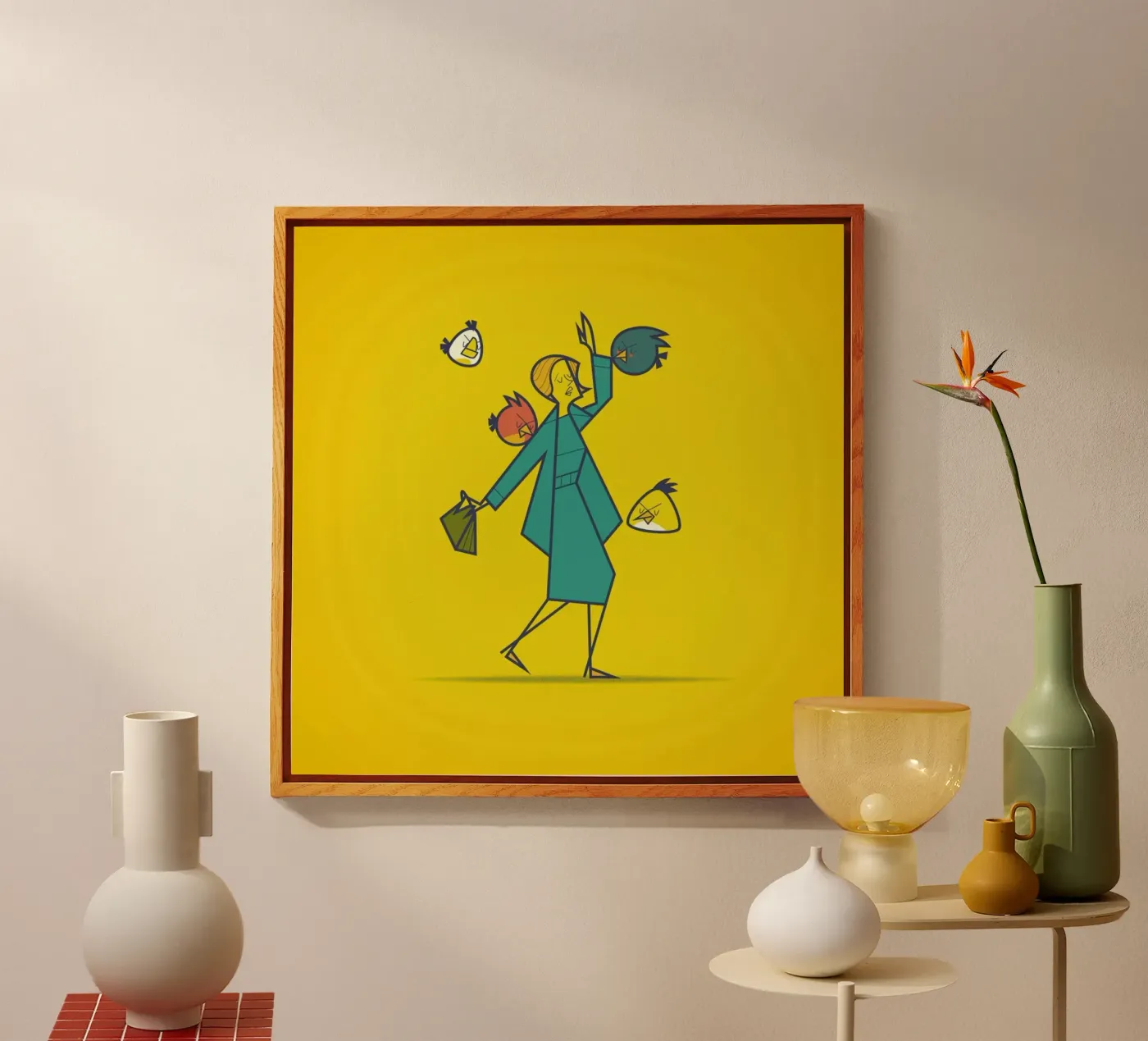 Birds Angry plexiglass da Ale Giorgini