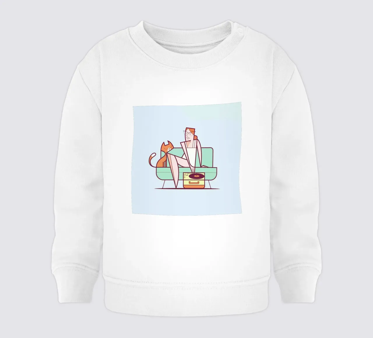 Giradischi felpa neonato da Ale Giorgini