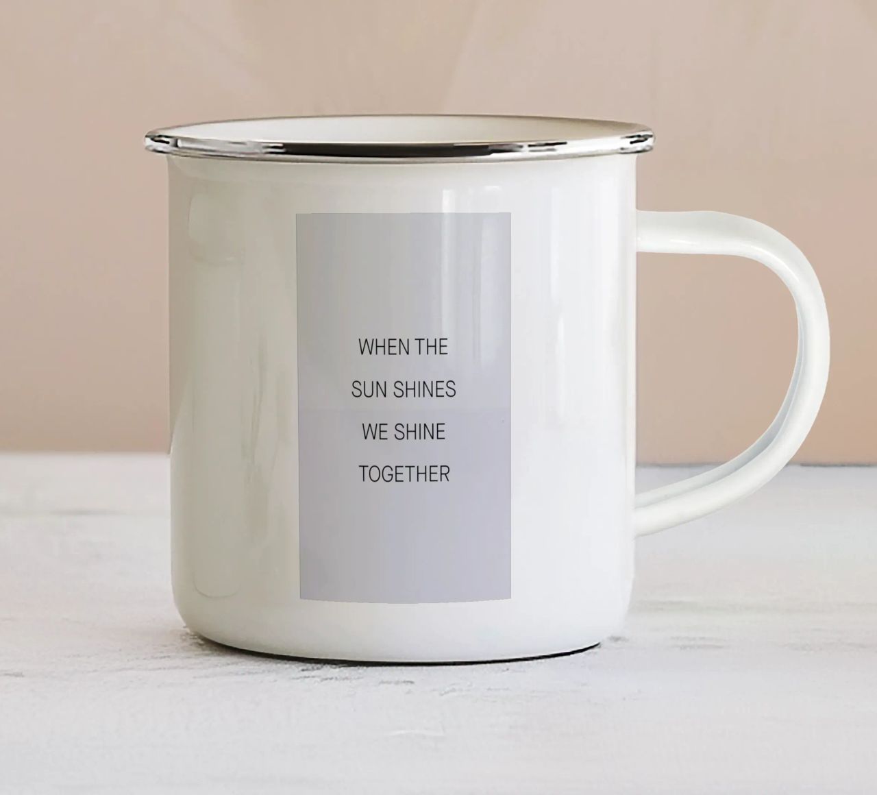 When the Sun Shines 03 tazza in smalto da Studio One