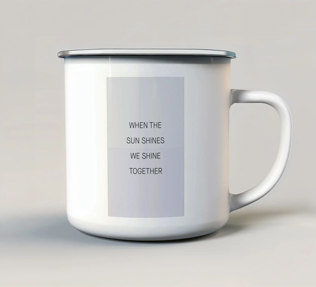 When the Sun Shines 03 tazza in smalto da Studio One