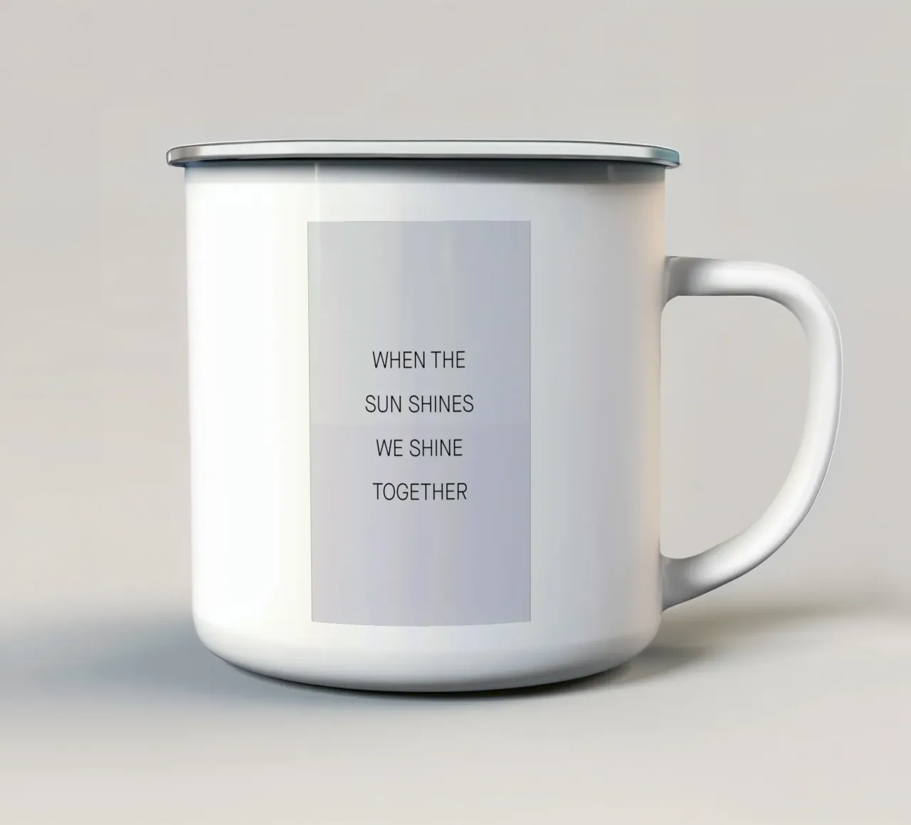 When the Sun Shines 03 tazza in smalto da Studio One