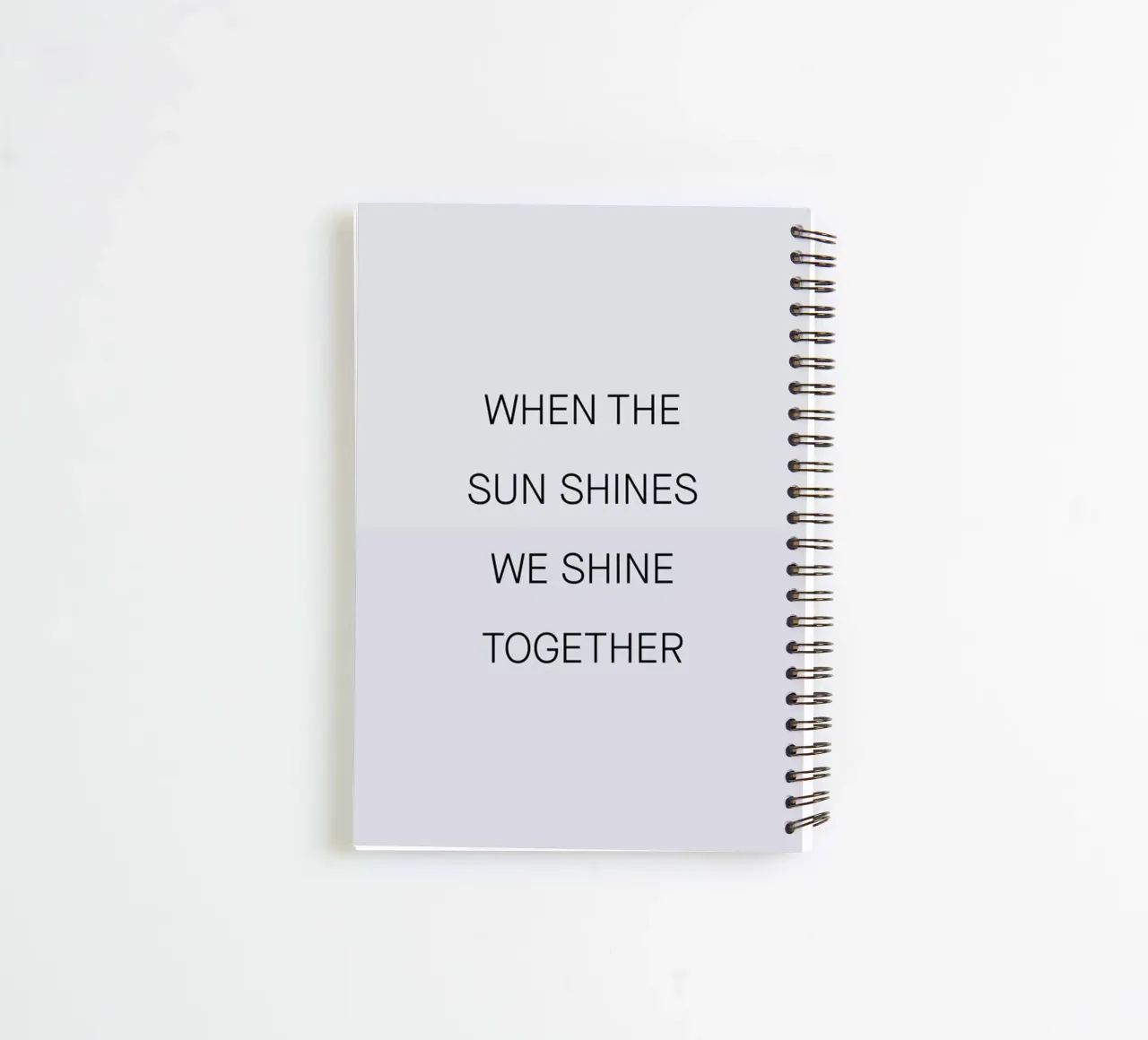 When the Sun Shines 03 spiral notebook by Studio One