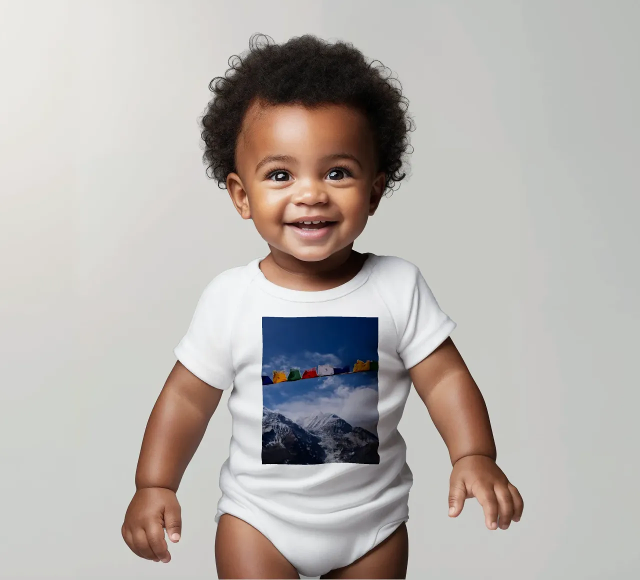 Himalayan Serenity body neonato maniche corte da FujiPrints