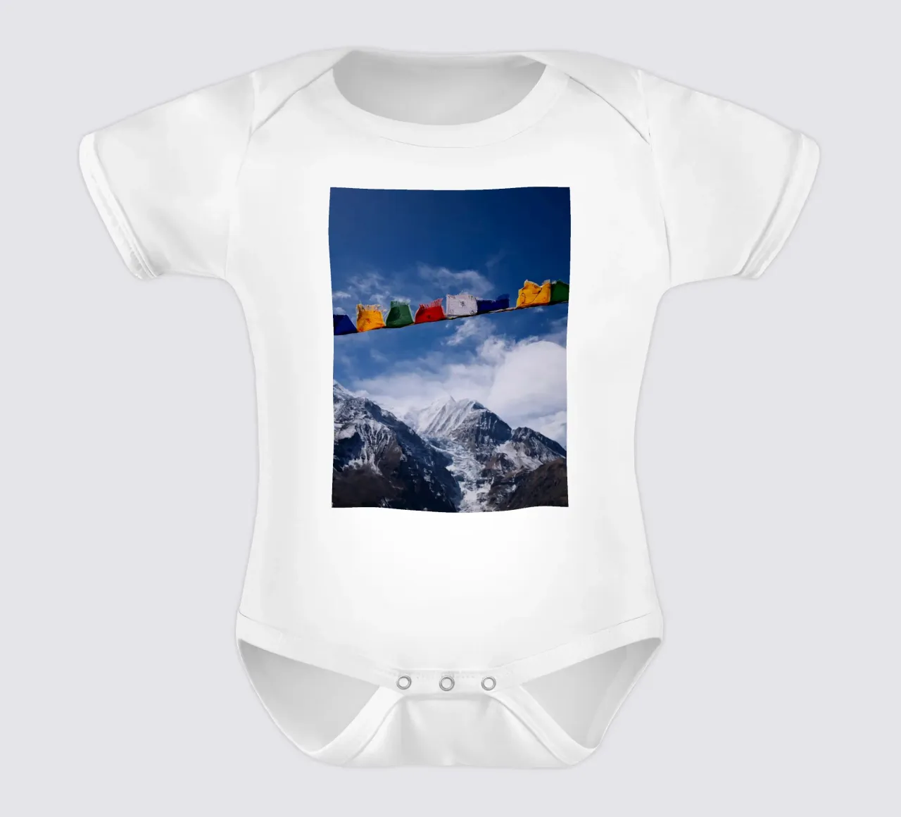 Himalayan Serenity body neonato maniche corte da FujiPrints