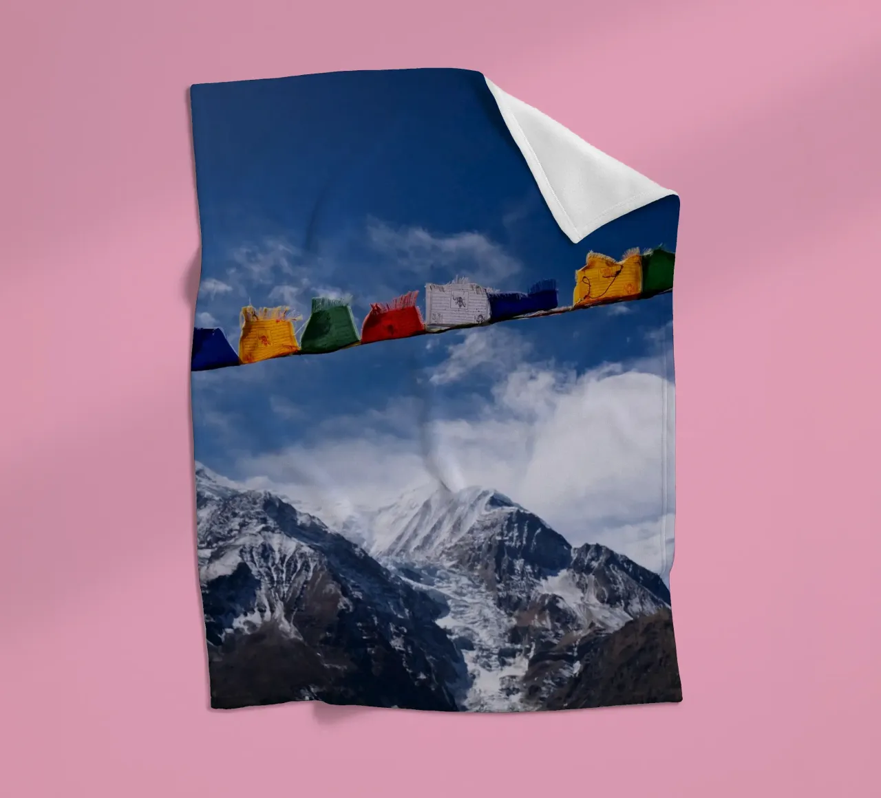 Himalayan Serenity Fleecedecke von FujiPrints