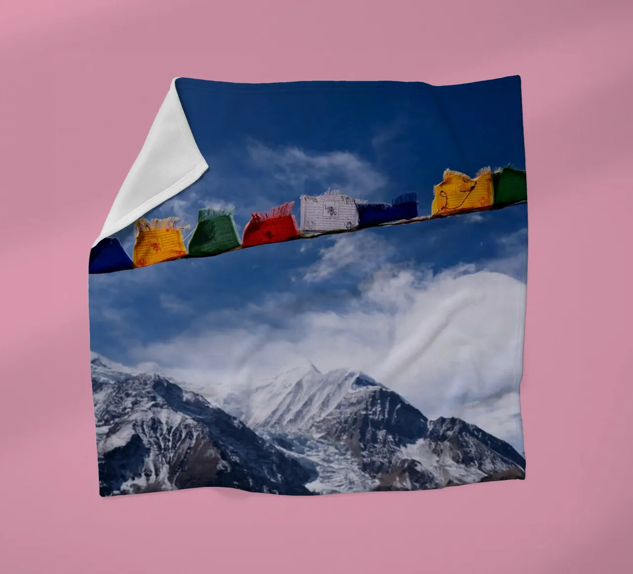 Himalayan Serenity Fleecedecke von FujiPrints