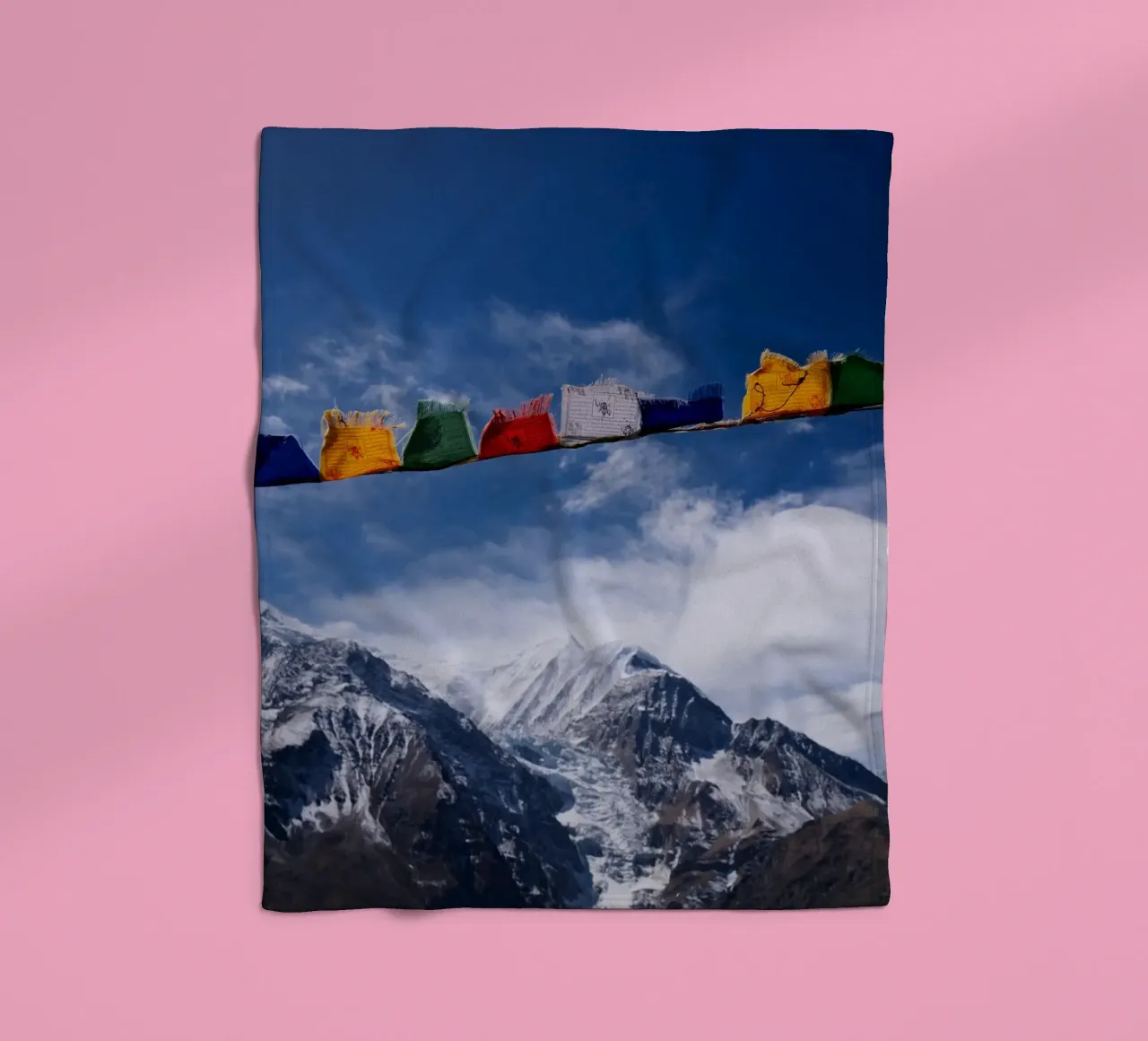 Himalayan Serenity Fleecedecke von FujiPrints