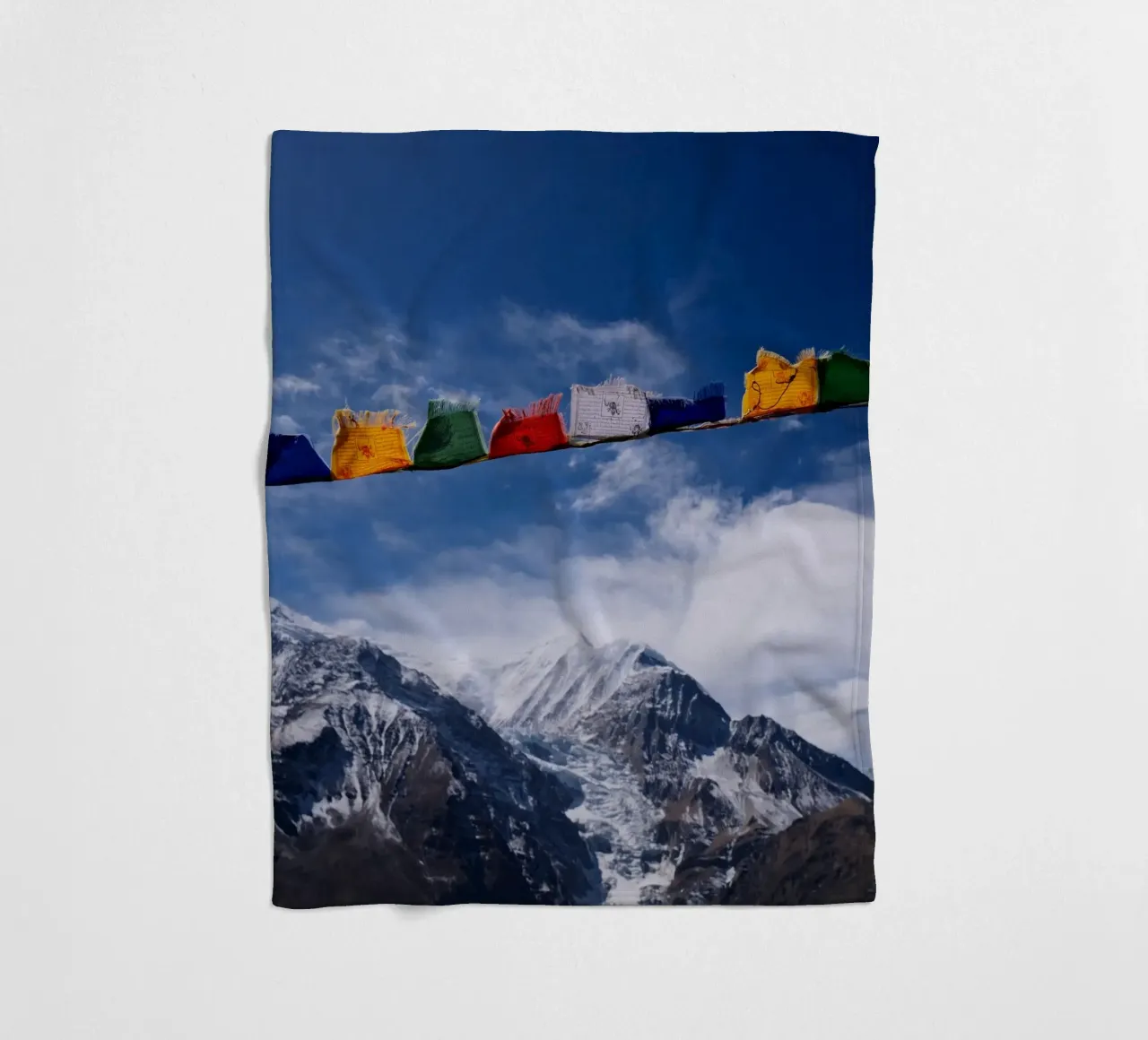 Himalayan Serenity Fleecedecke von FujiPrints