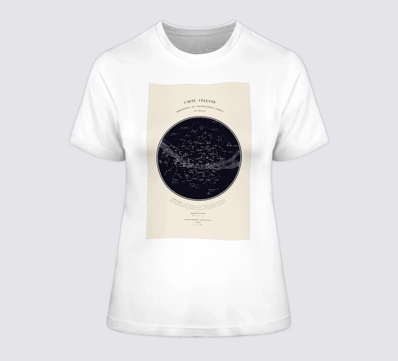 Carte du Ciel t-shirt ajusté pour femmes de Astër