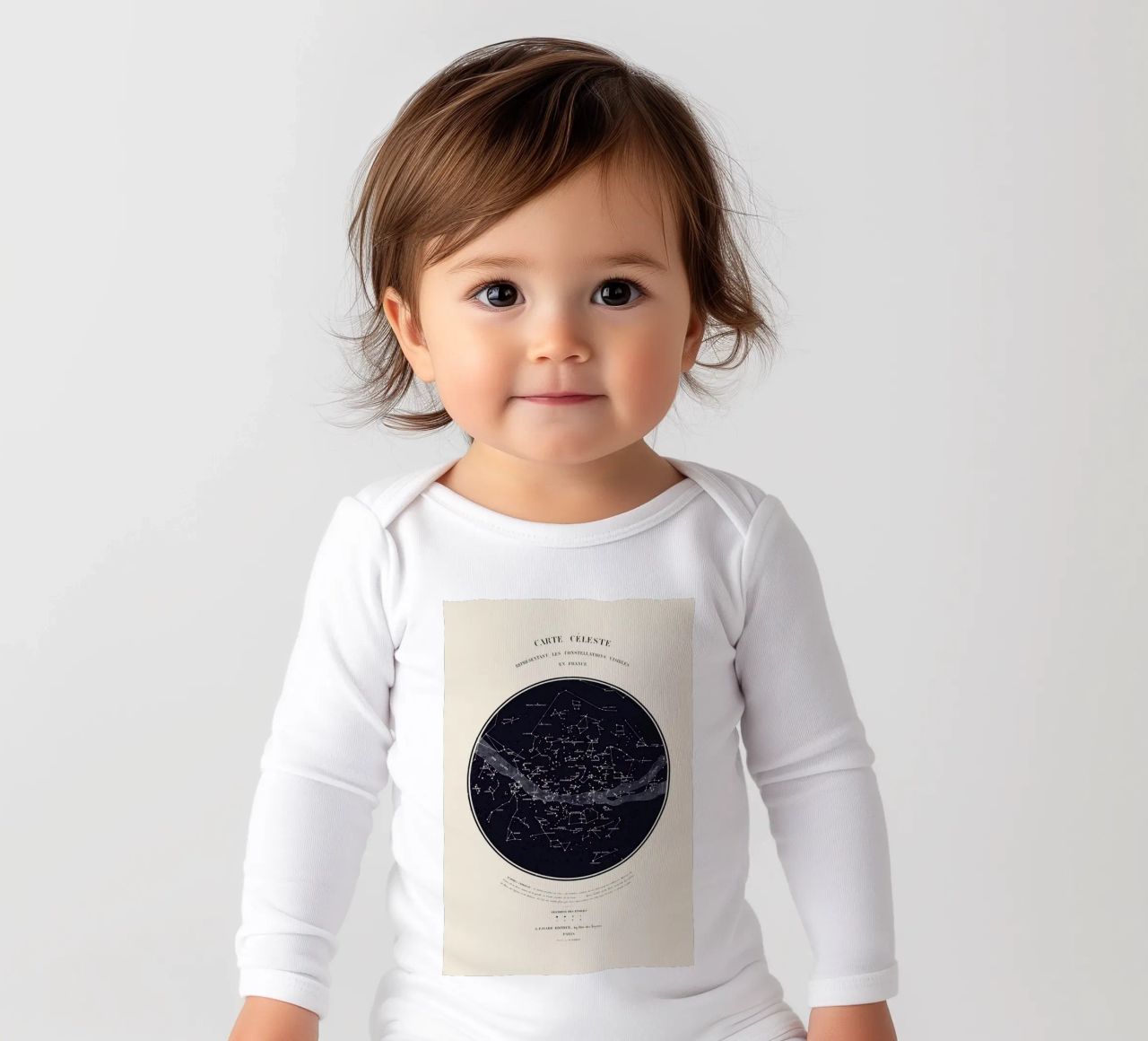 Carte du Ciel Langarm Babybody von Astër