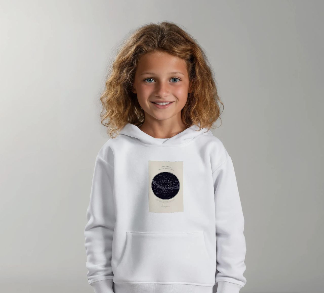 Carte du Ciel sweat à capuche enfant de Astër