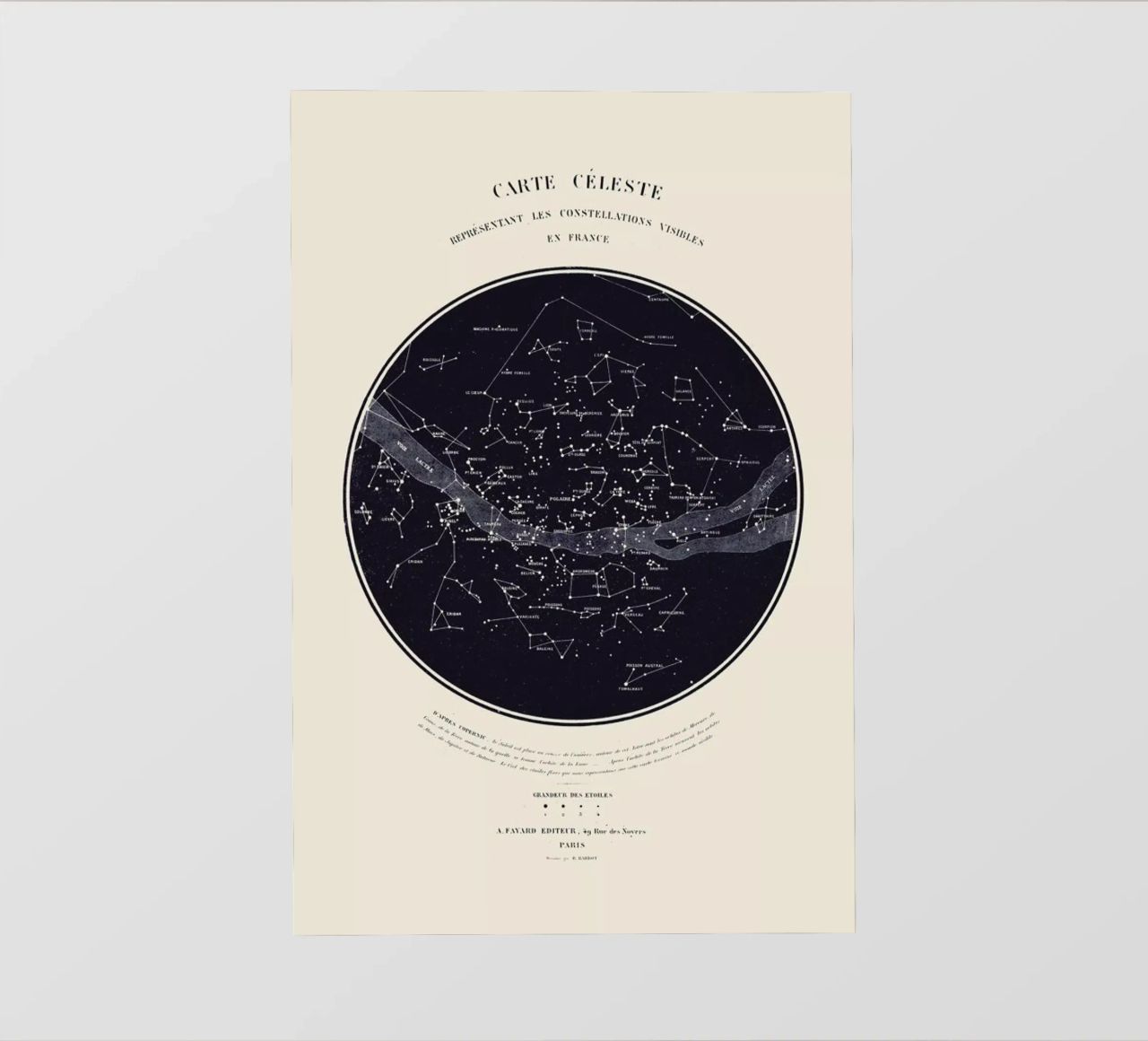 Carte du Ciel Backlit Folie von Astër