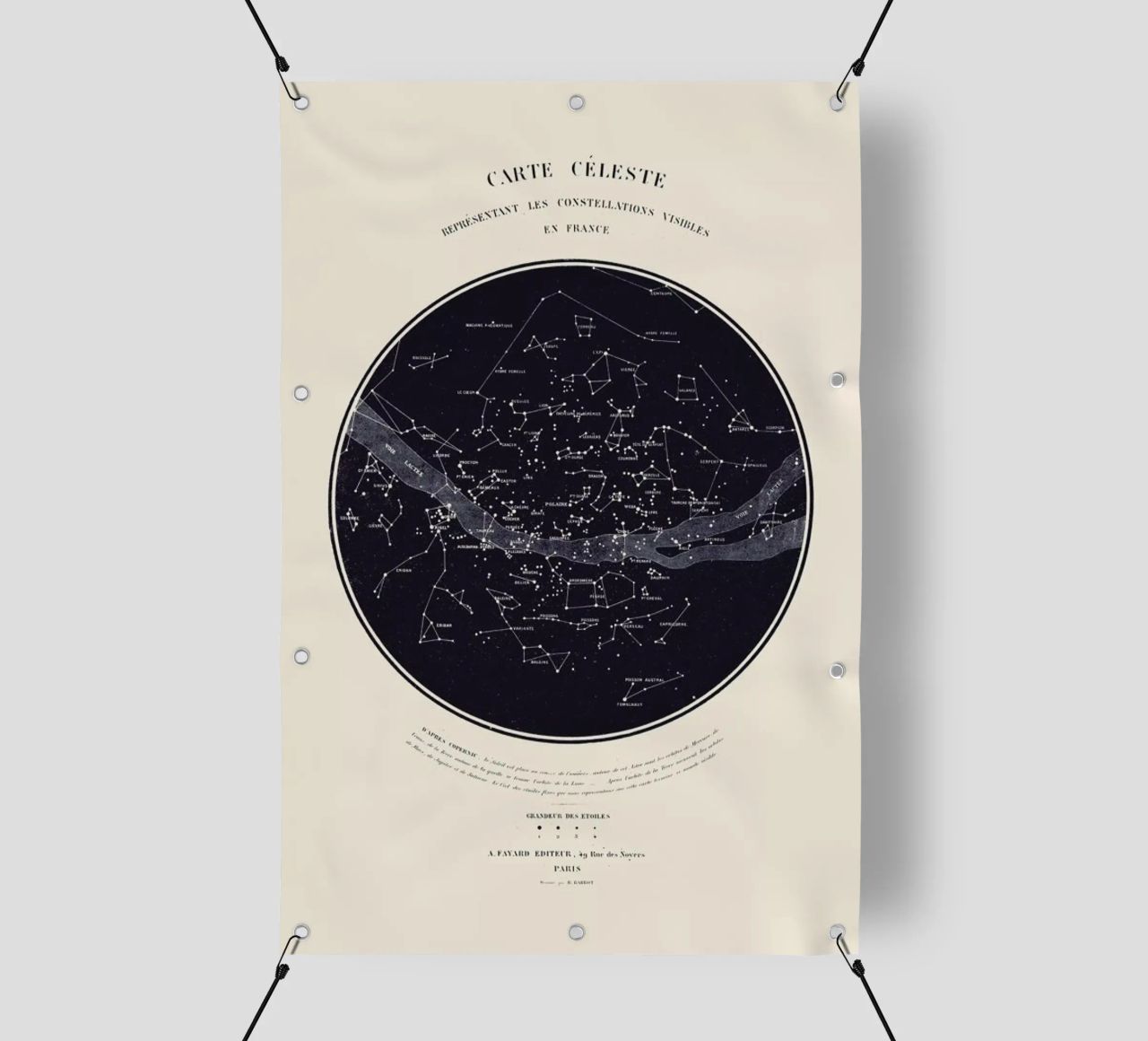 Carte du Ciel bâche pvc de Astër