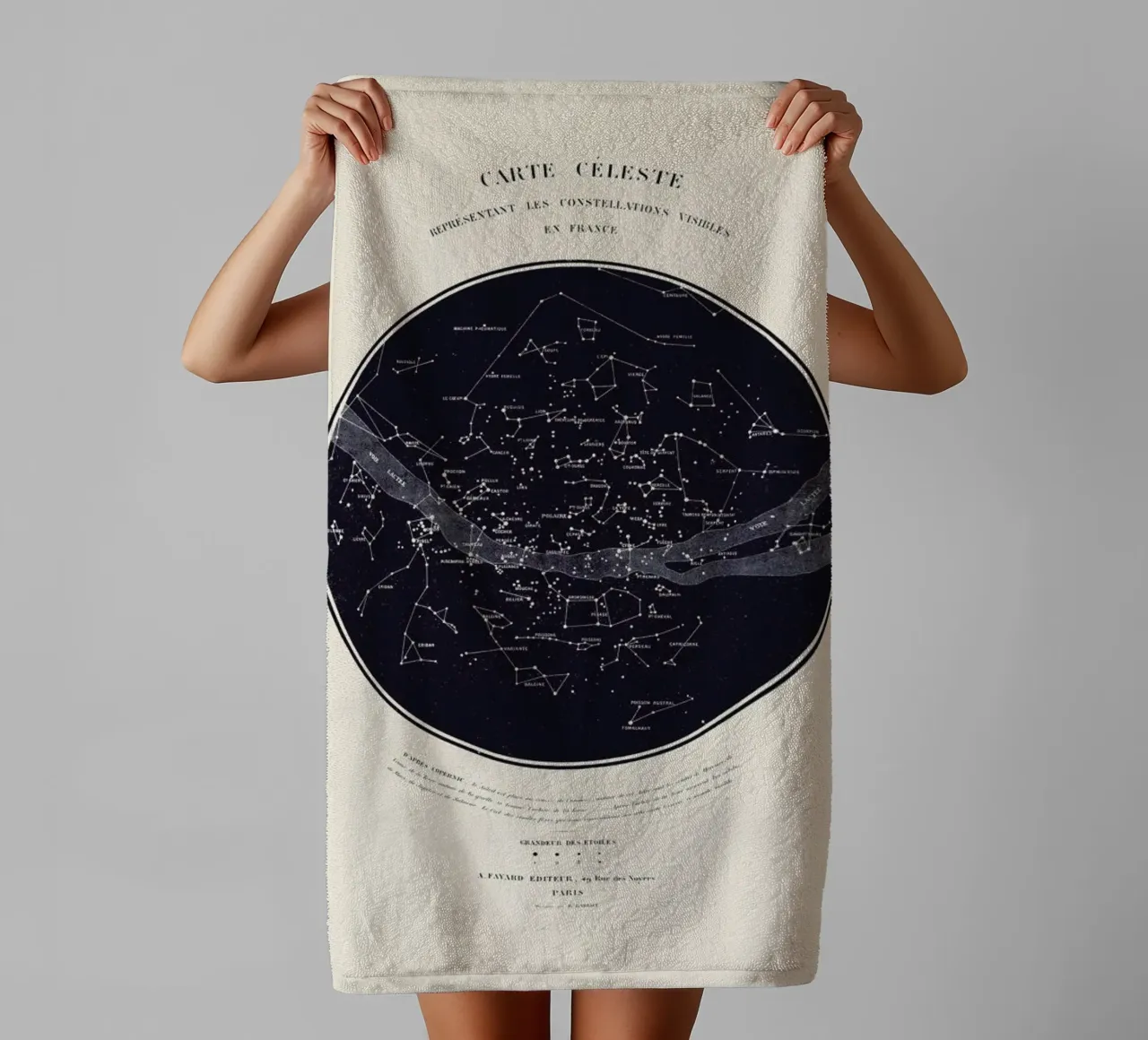 Carte du Ciel towel by Astër