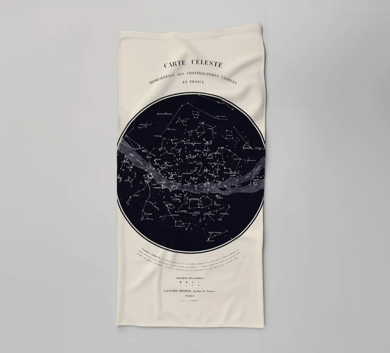 Carte du Ciel towel by Astër