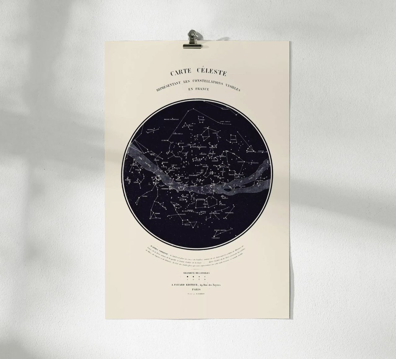 Carte du Ciel Poster von Astër